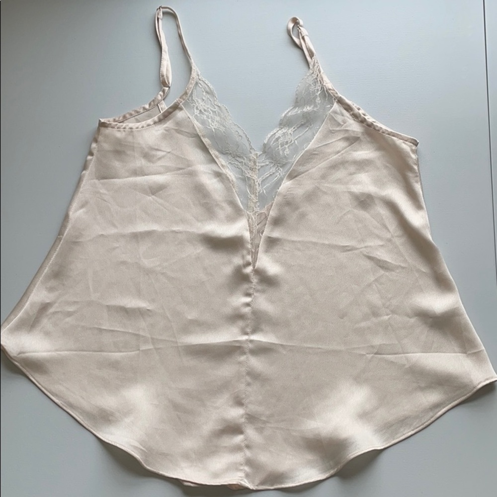2 Blush silk like tops